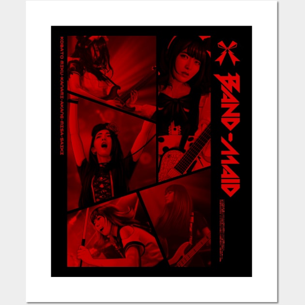 BAND-MAID PANEL (RED) Wall Art by kecengcbl